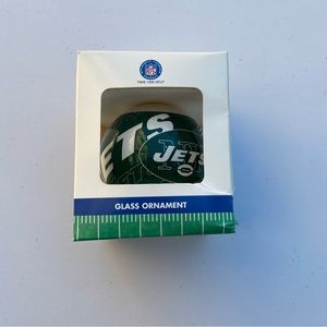 NEW YORK JETS VINTAGE CHRISTMAS ORNAMENT  NFL NEW IN DAMAGED BOX 1999